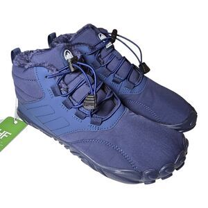 Hike Footwear Caspar Pro Barefoot Winter Shoes Blue EU 38 Non-Slip/ Fleece NWT
